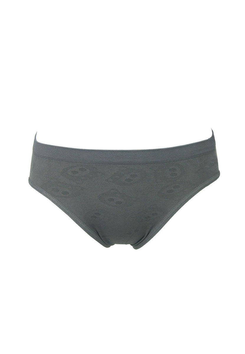 Cage Panties. Bamboo blend. Adjustable size tabs. Mid Rise. Dark